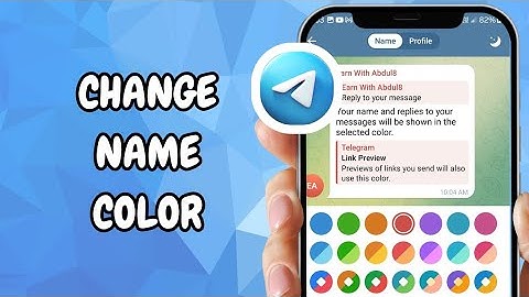 How To Change Name Color In Telegram