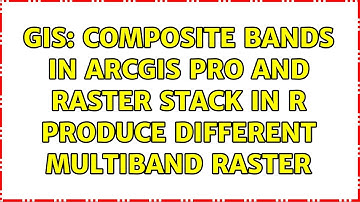 GIS: Composite bands in ArcGIS Pro and Raster Stack in R produce different multiband raster