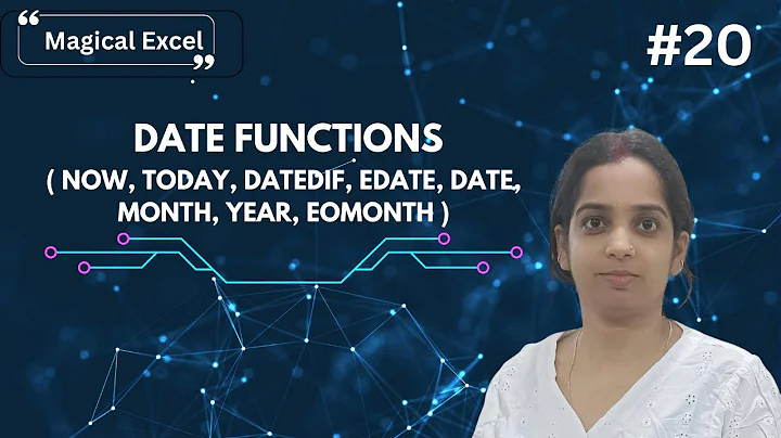 Excel Day 18: NOW, TODAY, DATEDIF, EDATE, DATE, MONTH, YEAR, EOMONTH Formula in Excel