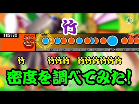 【密度調べ#191】竹は神曲神譜面を生み出す！竹の密度を調べてみた！【創作譜面】