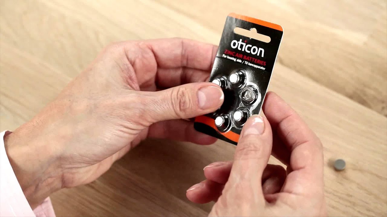 Oticon BTE changing battery YouTube