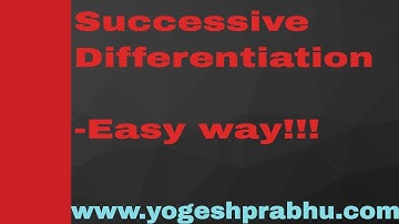 changes successive differentiation| nth derivative | std. formule (part 2)