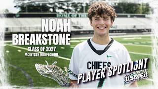 Noah Breakstone | The Record Setting Lacrosse Midfielder