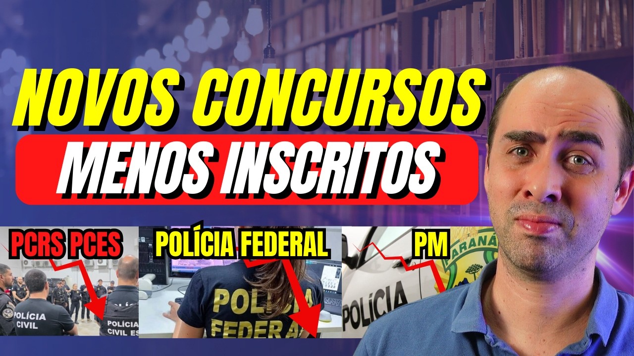 Concurso PCES e PCRS: Até onde vamos com a diminuição do número de inscritos!