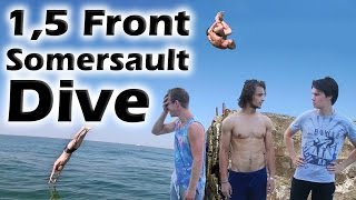 How to learn "1.5 Front Somersault Dive" in one training (1.5 Front Somersault Dive Tutorial)