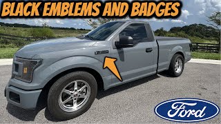 Black F150 Emblems and Badges // How To