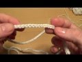 Вязание крючком. Шнурок -  Двойная цепочка   ///   Crochet for beginners. Lace - Double chain