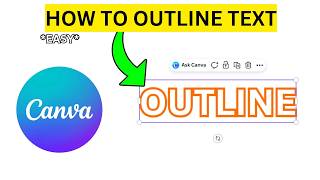 How To Outline Text on Canva(EASY)