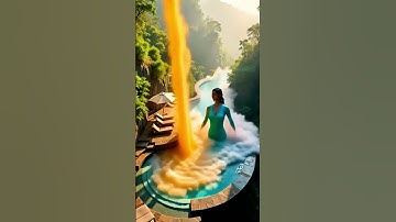 “World’s Most Magical Infinity Pool | Hidden in the Heart of Nature 🌿💦”