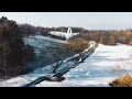 Park Kasprowicza w Szczecinie Zimą