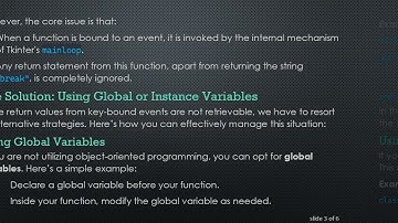 How to Return Values from a Function in Python with Key Bindings using Tkinter