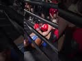 BOXERS ILLEGALLY PUSH EACH OTHER OVER THE ROPES, TWICE!