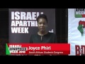 SA Student Leader, Joyce Phiri on #IsraeliApartheidWeek