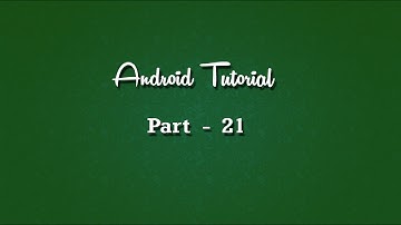 #android #androidtutorial  Android Tutorial Lesson 21 - Database part 3