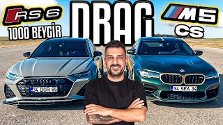 1000 Beygir Audi RS6 VS BMW M5 CS | Drag Yarışı! image