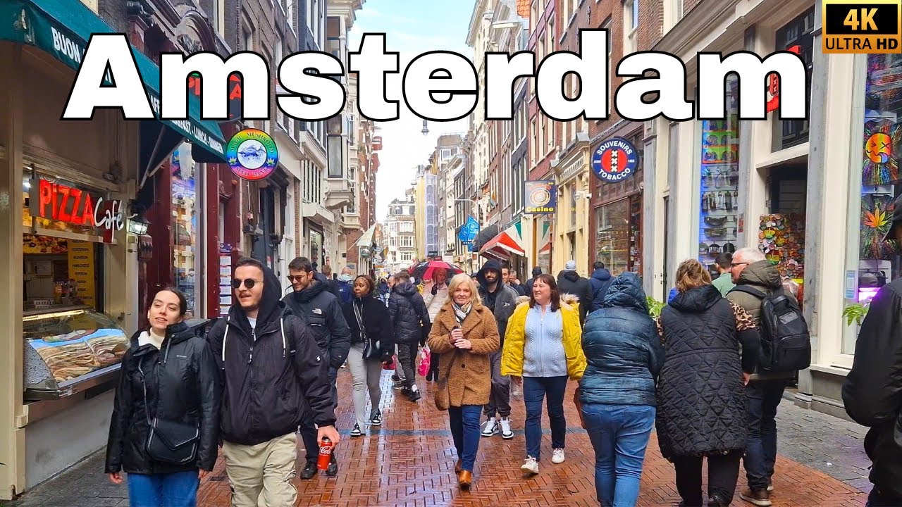 Amsterdam, Netherlands | 4K Walking Tour in The City Centre