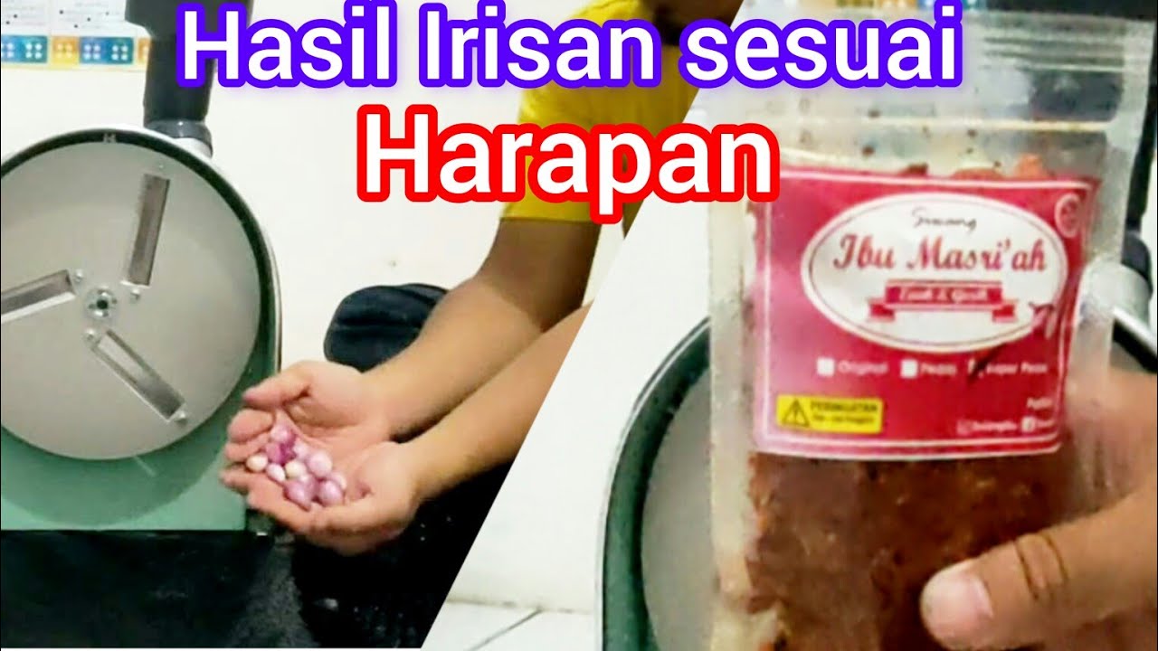 Sesuai ekspektasi | review mesin pemotong bawang baru, buat PRODUKSI Ba-gor 