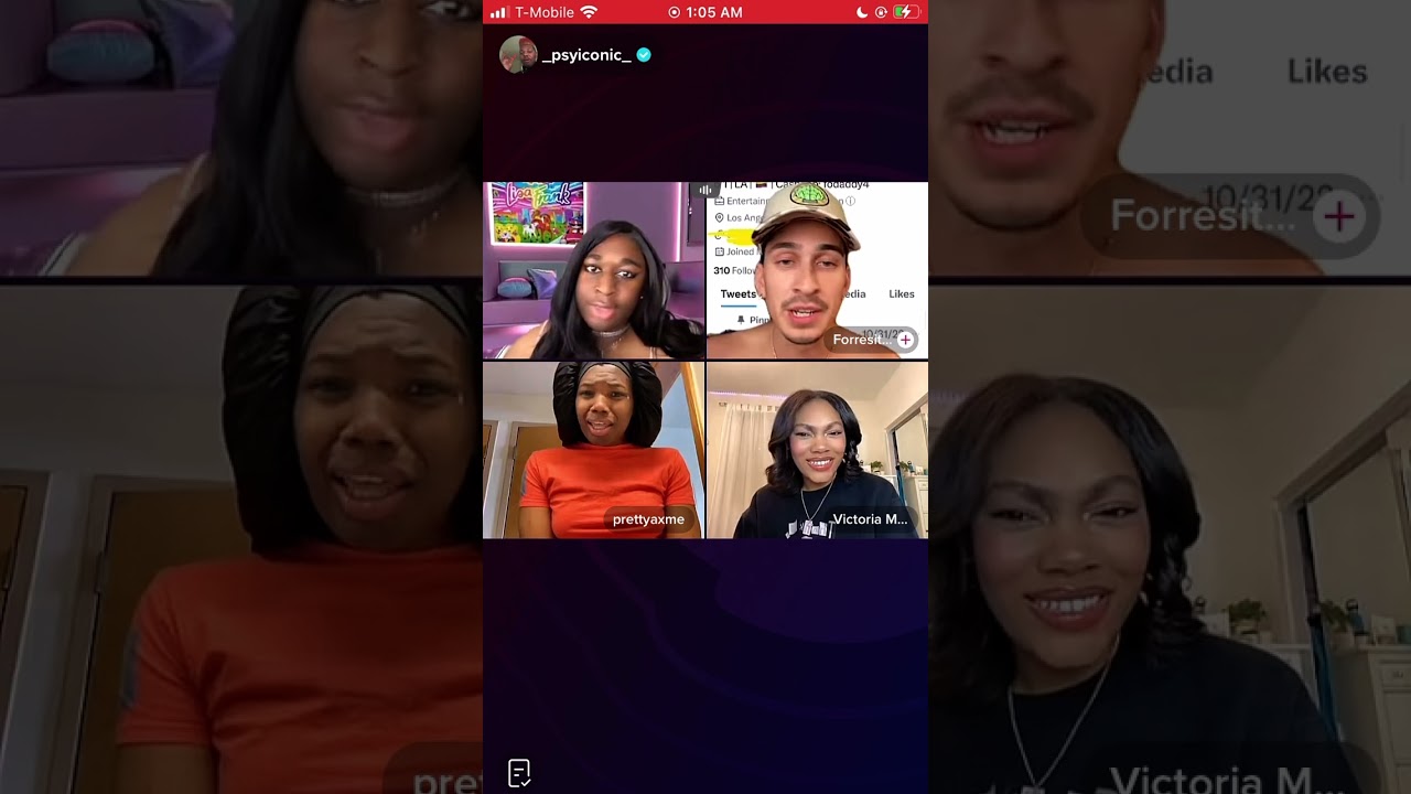 Psyiconic & Prettyaxme TikTok live pt 1