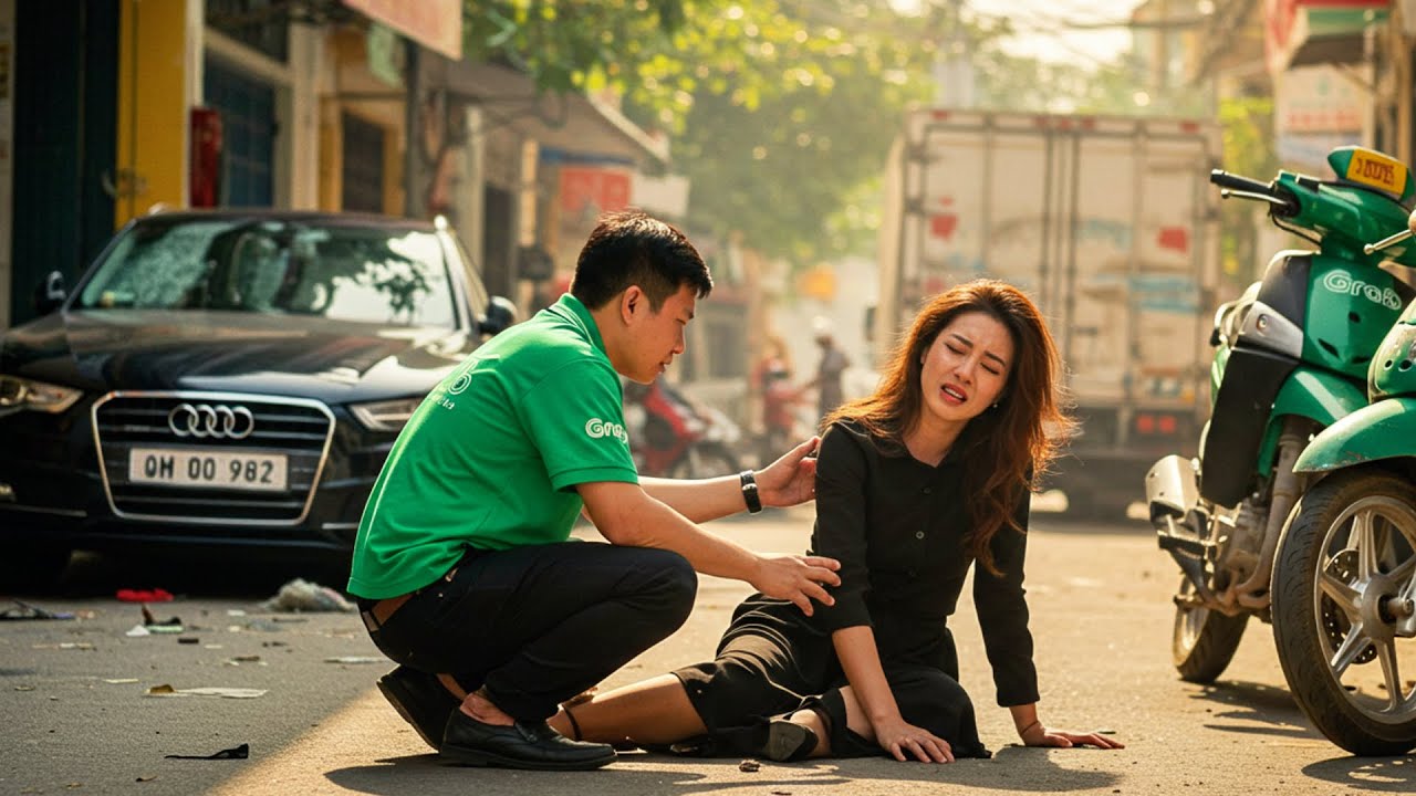 Anh Xe Ôm Cứu Người Trong Vụ Tông Xe – Sau 3 ngày, một Nữ Tỷ Phú đích thân tìm đến trước cửa nhà.