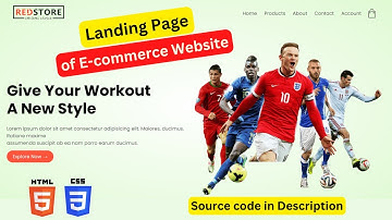 E-commerce Responsive Website Landing Page using HTML & CSS | #webdevelopment #landingpage