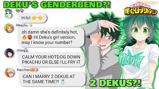 'Deku meets his Genderbend?!' ♀️👧 - BNHA/MHA group chat (texting story)