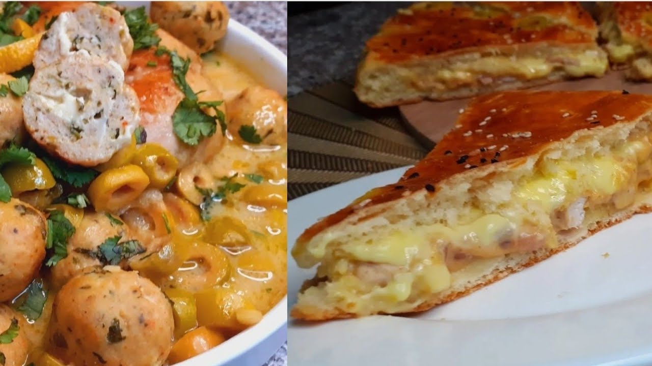 كريات الدجاج بذوق المرقاز بمكون سري و مرق خاثر بدون كرام فراش👌أروع فطيرة بحجم عائلي بنة خيالية  🤤