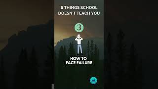 6 THINGS SCHOOL DOESN'T TEACH YOU #short #motivation #teach