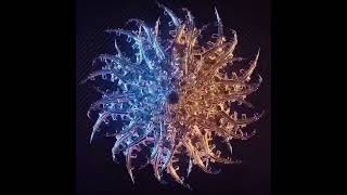 Fire and white diamondJin🇸🇱  and beautiful structure #kaleido #animation #abstract #postvision #art#
