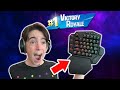 I WON WITH HALF A KEYBOARD!! - Fortnite Battle Royale