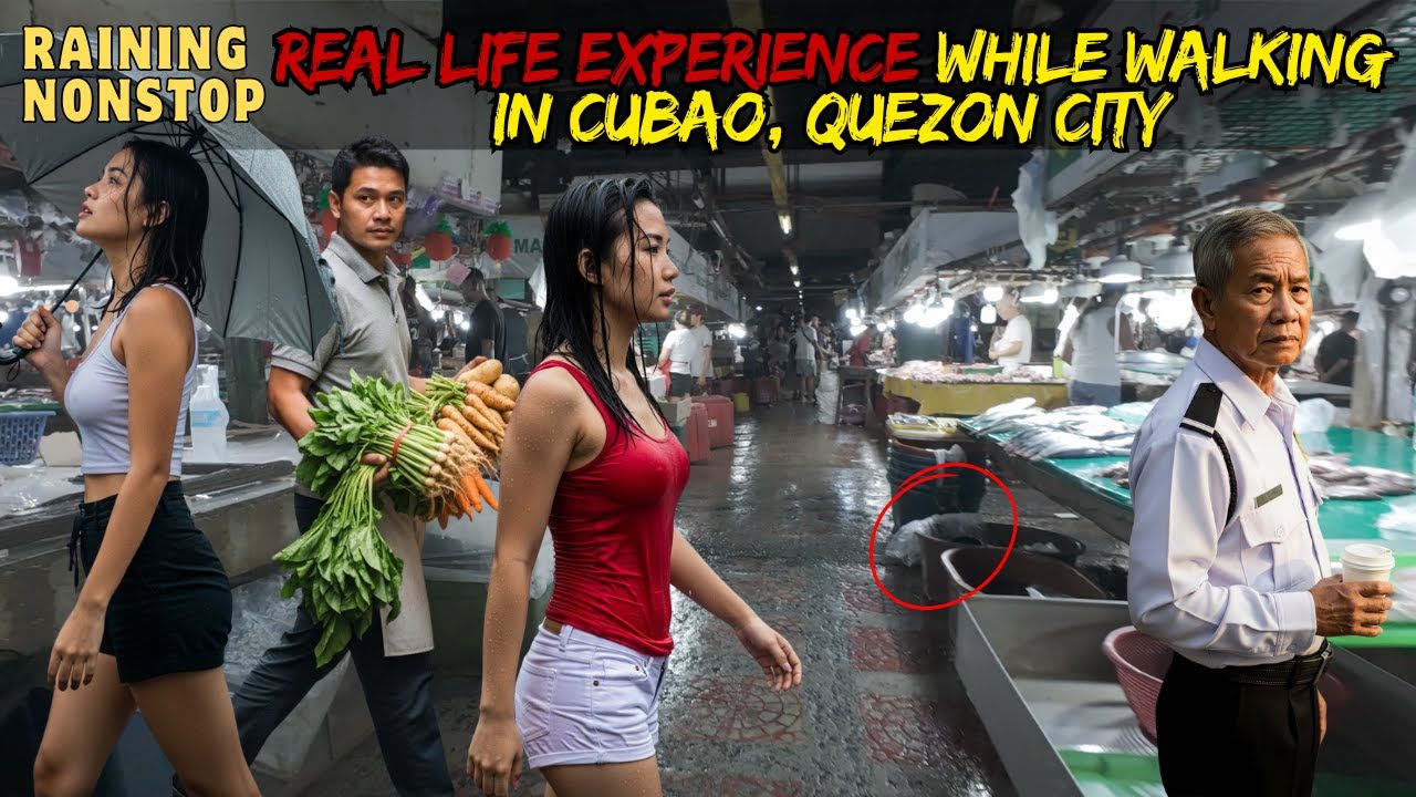 Walking Through a Rainy Manila Street Market Adventure! | Aurora Blvd to East Avenue Walk Tour 4k