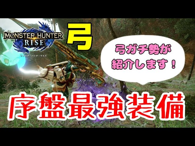 Mhrise 弓おすすめ序盤武器 装備 下位編 モンハンライズ Youtube