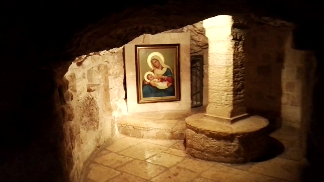The place where Mary nursed Jesus. The Milk Grotto Church ...