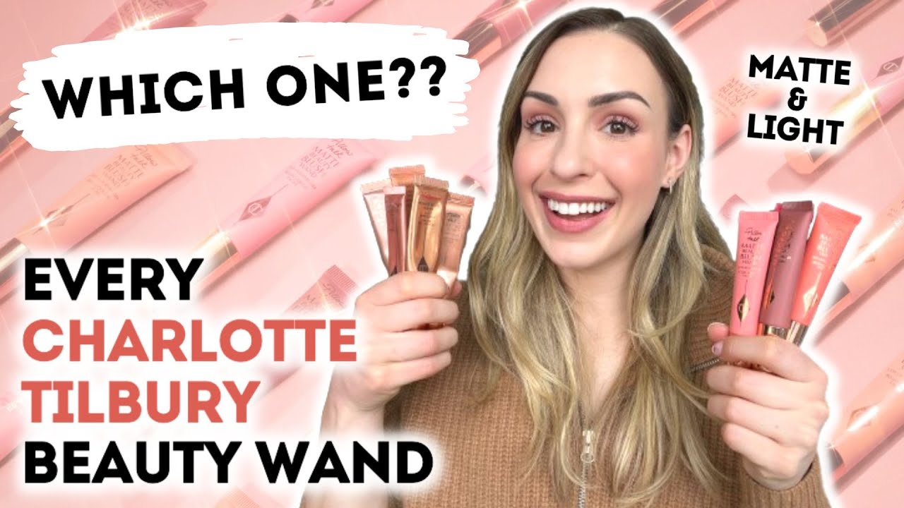 🔥EVERY CHARLOTTE TILBURY WAND!🔥 WHICH ONE?? SWATCHES & DEMOS OF EVERY