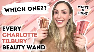 🔥EVERY CHARLOTTE TILBURY WAND!🔥 WHICH ONE SWATCHES & DEMOS OF EVERY SHADE | MATTE BLUSH WAND