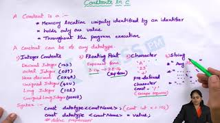 MT 14 Constants in C | unit-1 | c-language | Engineering | KlassPM