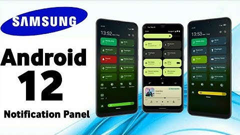Install Samsung Android 12 Notification Panel In Any Devices | A50 A50S A51 A52 A21S M11 M21 M31 M51