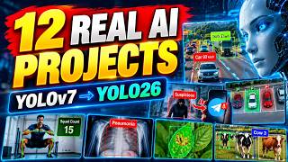 Build 12 Real-World AI Projects with YOLOv7 to YOLO26