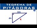 Teorema de Pitágoras | Encontrar la hipotenusa