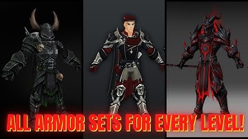 AQ3D All Armor Sets For EVERY Level! (Up To Level 35!) AdventureQuest 3D