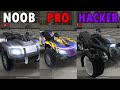 Noob vs pro vs hacker in top bike