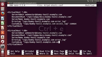 Virtual Host on Ubuntu with XAMPP