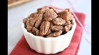 Easy Cinnamon and Sugar Candied Pecans