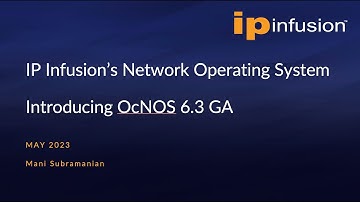 Introducing OcNOS 6 3 GA