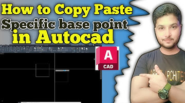 How to Copy Paste Specific base point in autocad | tutorial urdu hindi 2025 | Nabeel Architect