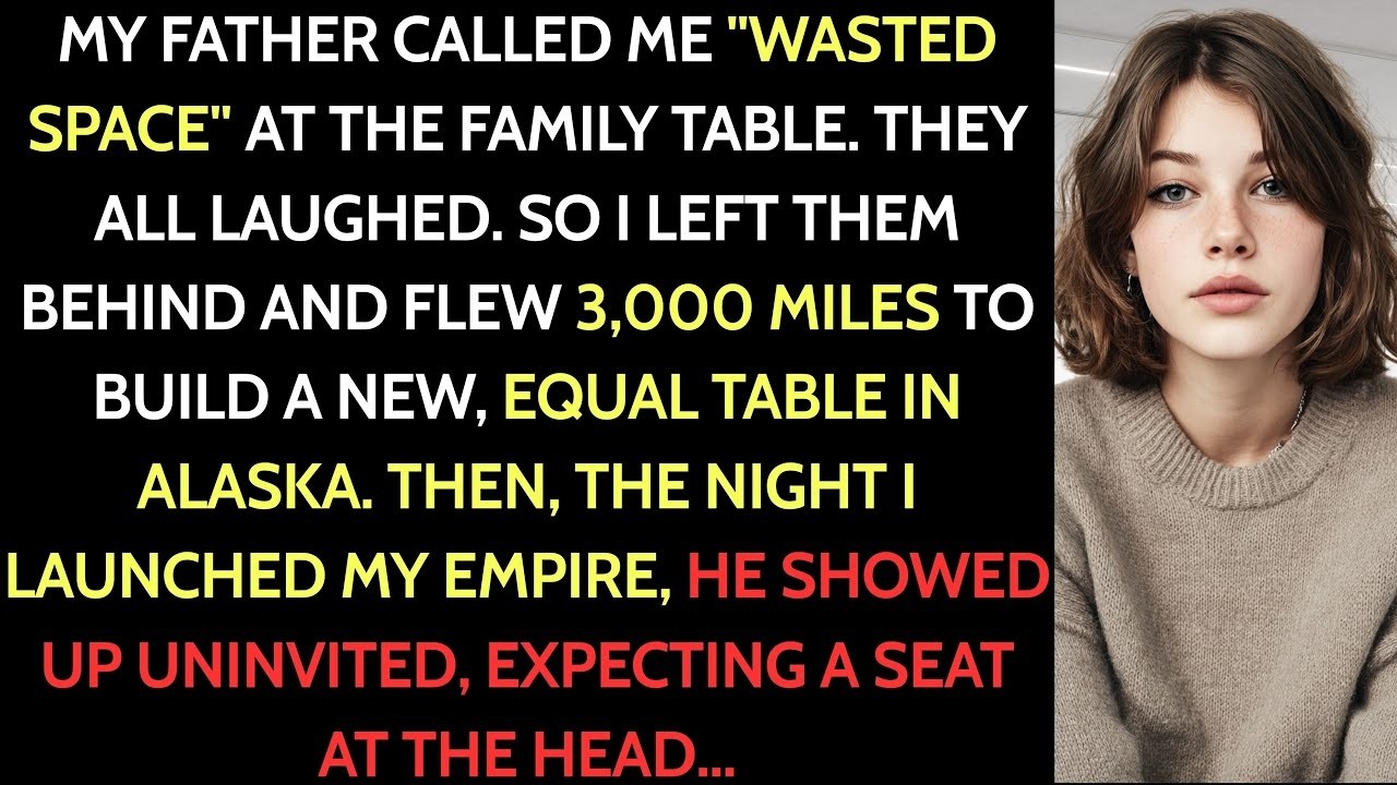 My Family LAUGHED When Dad Said I “Take Up Space”—So I Left and Built a New Table 3,000 Miles Away