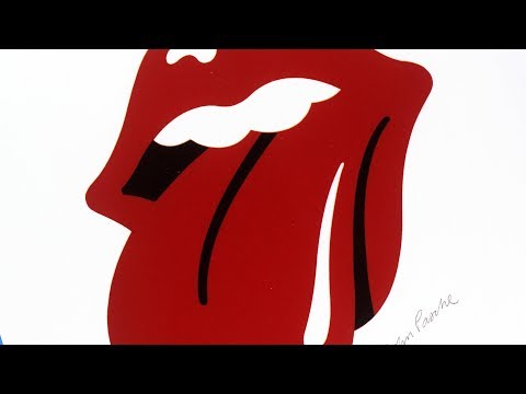 The Rolling Stones tongue and lips logo by Jon Pasche