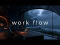 Focus Music • Storm Coast Work Mode — Deep Work & Study in a Luxury Cliffside Glass Studio