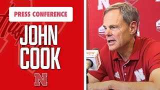 Nebraska Volleyball John Cook discusses Red-White Scrimmage takeaways I Husker Volleyball I GBR