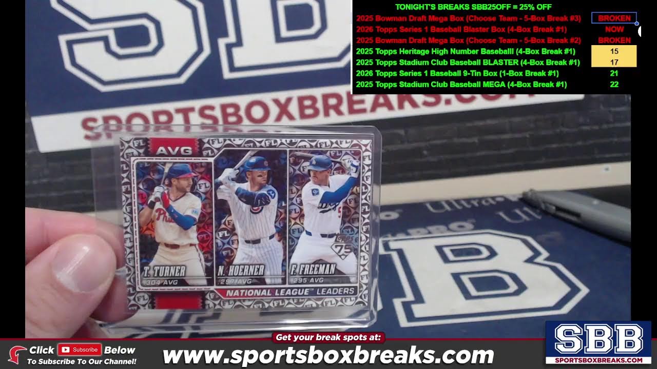 🌟LIVE BREAKS NOW SBB25OFF = 25% OFF 🌟