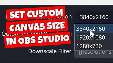 How To Set Custom Screen Size Recording Background Canvas In OBS